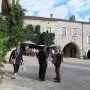 Place des arcades à MONFLANQUIN (47)