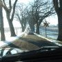Trajet hivernal jusqu'à Caussens