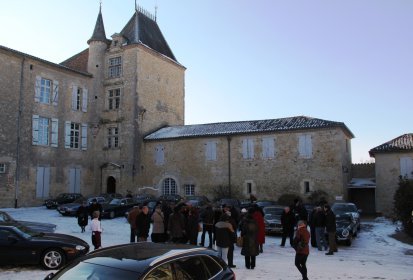 Accueil au château