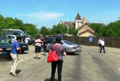 Arrivée au Château des Milandes