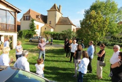 Arrivée à la safranière !